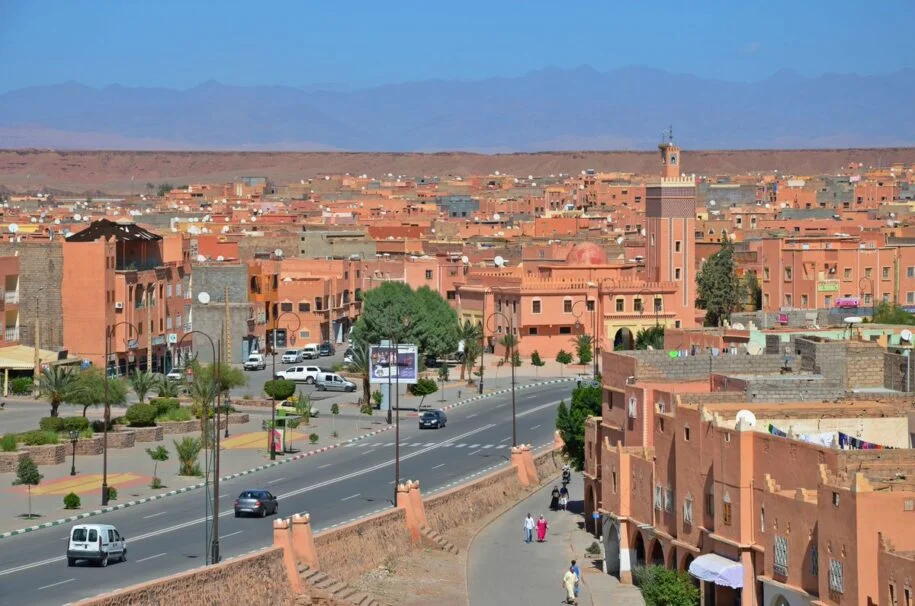 Ouarzazate cityscape and studios